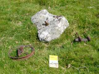 photo: anchor stone and carrying wheel